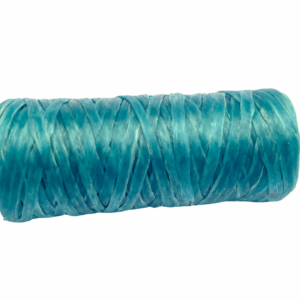 Kulay Turquoise Bobbin Artificial Deer Sinew Waxed Flat Poly Thread, 20 Yards, 5 Ply, 70 LB Test - Free Shipping!