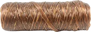 Kulay Brown Bobbin Artificial Deer Sinew Waxed Flat Poly Thread, 20 Yards, 5 Ply, 70 LB Test - Free Shipping!