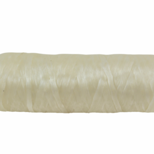 Kulay White Bobbin Artificial Deer Sinew Waxed Flat Poly Thread, 20 Yards, 5 Ply, 70 LB Test - Free Shipping