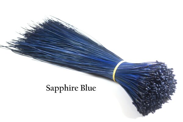 Kulay 14-16 inches Florida Long-leaf Dyed Pine Needles for basket making, Sapphire Blue, 4 oz (plus extra) per bundle - FREE SHIPPING