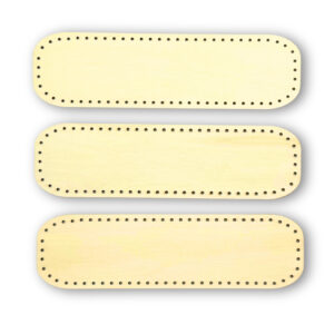 Kulay 7x2 Inches Natural Wood Slices Unfinished Wooden Bases w/ Holes for Pine Needle Baskets, and DIY Arts & Crafts Projects