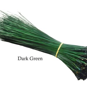 Kulay 14-16 inches Florida Long-leaf Dyed Pine Needles for basket making, Dark Green, 4 oz (plus extra) per bundle - FREE SHIPPING