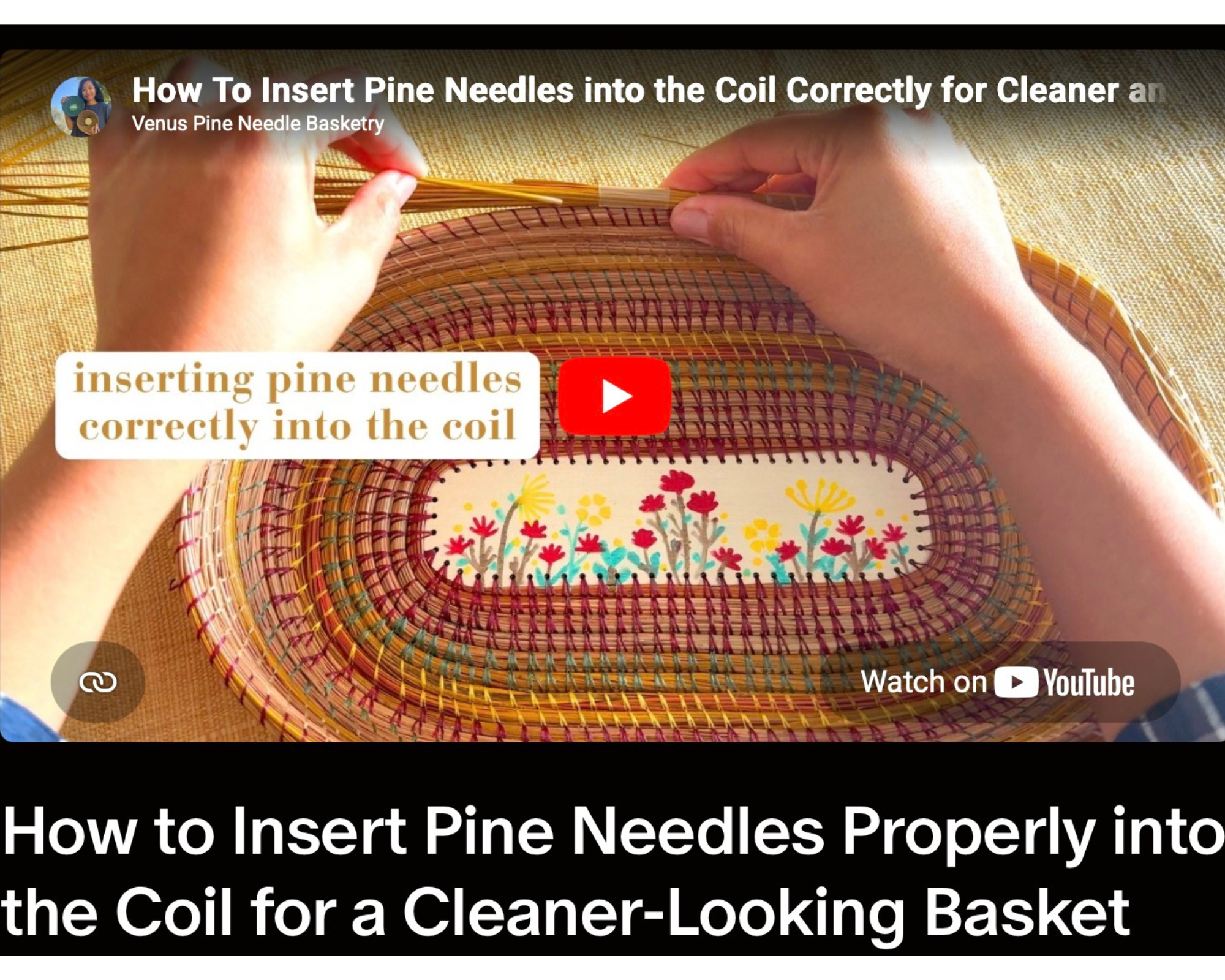 3-MONTH Online Course - Learn how to Make Pine Needle Baskets from scratch - Pine Needle Class - Pine Needle Basket-Making Tutorials - Image 13