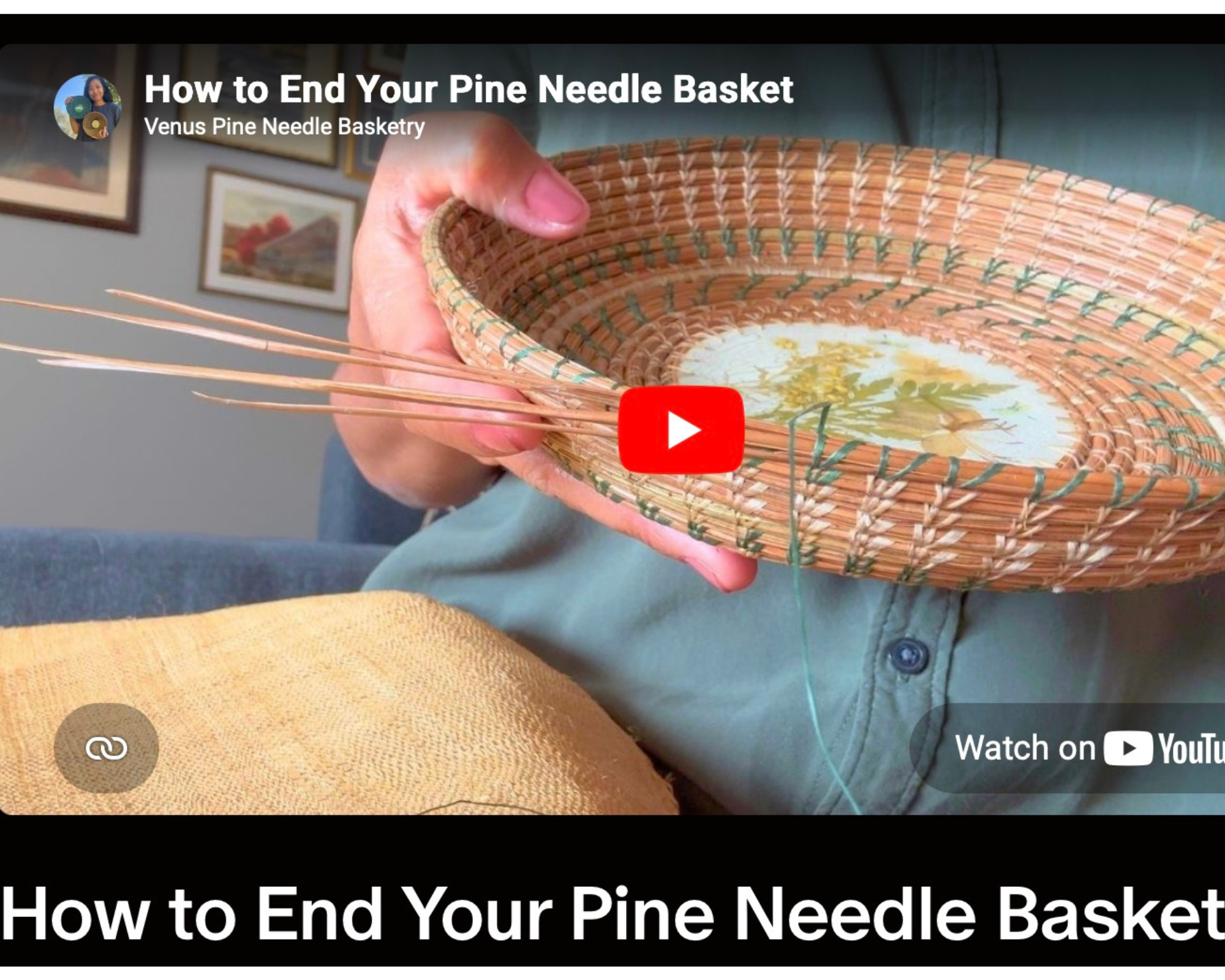 3-MONTH Online Course - Learn how to Make Pine Needle Baskets from scratch - Pine Needle Class - Pine Needle Basket-Making Tutorials - Image 15